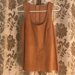 BR Genuine suede sleeveless top